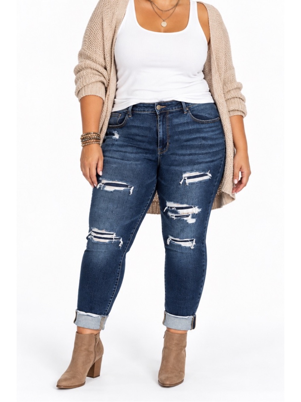 Maurices Plus Size m jeans by maurices Vintage High Rise Cuffed Jegging